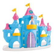 Castelo princesa com boneca snow, móveis e acessórios