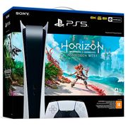 Console PlayStation 5 Digital Edition Branco + Horizon Forbidden West + Controle Sem Fio Dualsense Branco