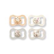 CHUPETA MAM AIR 16+ MESES TAMANHO 3 BICO SILICONE EMBALAGEM COM 4 COM ESCUDO EXTRA VENTILADO Cor:Rosa/Neutra