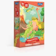 QUEBRA CABEÇA MUNDO DA FANTASIA REINO DOS DINOS 60 PEÇAS