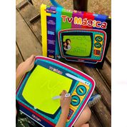 TV MÁGICA LOUSA DE DESENHO ESCREVE E APAGA GRANDE
