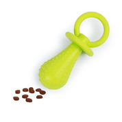 Brinquedo de Borracha Chupeta para Cachorros e Gatos Espaço para Petisco