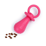 Brinquedo de Borracha Chupeta para Cachorros e Gatos Espaço para Petisco