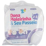 Travesseiro Infantil Fibrasca 2 em 1 Dona Moleirinha E Seu Passeio Suporte Para Cabeça e Pescoço 20 x 20 cm