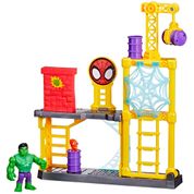 Playset Spidey e Seus Amigos Espetaculares Hasbro Arena do Hulk F3717