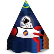 12 Chapéus De Festa Aniversário Astronauta