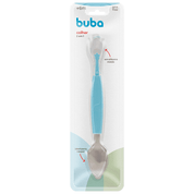 Colher Silicone 2 em 1 Bebe Alimentação Raspar Frutas, Buba