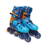 Patins - Hot Wheels - Ajustável - Tamanho 33 a 36 - Fun - Azul