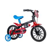 Bicicleta Aro 12 Mechanic Nathor Preto, Vermelho e Azul