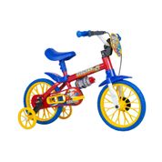 Bicicleta Aro 12 Fire Man Nathor Vermelho e Azul