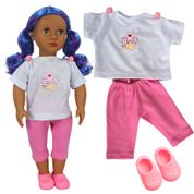 KIT ROUPA BONECA OUR GENERATION - CONJUNTO POMPOM