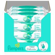 Lenços Umedecidos Pampers Limpeza Delicada 576 Unidades