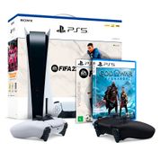 Combo Playstation 5 Edition FIFA 23 + Controles Dualsense + Jogo God Of War Ragnarok