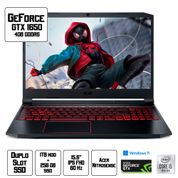 Notebook Gamer Acer Nitro 5 15.6 FHD I5 256GB SSD 1TB HD 8GB GTX 1650 4GB Win11 H Preto - AN515-55-58UJ