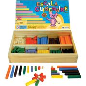 Escala Cuisenaire Completa 294 Peças Caixa De Madeira