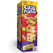 Brinquedo Jogo Mesa Caiu Perdeu Madeira 54pcs Pais e Filhos