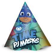 12 Chapéus De Festa Aniversário Pj Masks