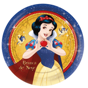 Prato Branca De Neve Festa De Aniversário 12 Unidades