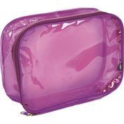 ESTOJO PVC TRANSPARENTE LILAS