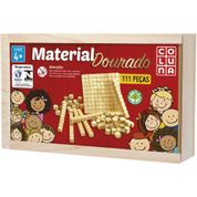 MATERIAL DOURADO C/ESTOJO DE MADEIRA 111 PECAS