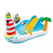 Piscina Inflavel Infantil Intex Pescaria Divertida 182 Litros Playground 57162NP