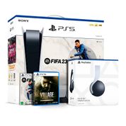 Playstation 5 Edition FIFA 23 + Headset Pulse 3D e Resident Evil Village Gold Edition