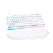 Teclado Gamer Logitech G713 Aurora Lightspeed RGB Mecânico Switch GX Red Linear ABNT2 Branco - 920-010705