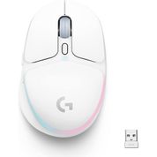 Mouse Gamer Sem fio Logitech G705 Aurora Lightspeed  Bluetooth USB Branco - 910-006366