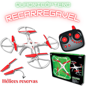 DRONE QUADRICOPTERO GRANDE POLIBRINQ 4 MOTORES RECARREGAVEL