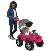 Super Banjipe Pink Reclinável com Capota e Pedal - Bandeirante 586