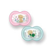 CHUPETA MAM 6 MESES FASE 2 BICO SILICONE SKINSOFT EMBALAGEM DUPLA Cor:Gato - Coelho