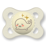 CHUPETA MAM 0-6 MESES NIGHT BRILHA ESCURO TAMANHO 1 BICO SILICONE SKINSOFT EMBALAGEM UNITÁRIA Cor:Neutra