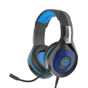 Headset Gamer HP, USB, P2, Blue Light DHE-8010 Preto / Azul