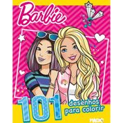 LIVRO INFANTIL COLORIR BARBIE 101 PRIMEIROS DESENHOS