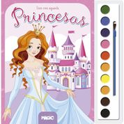 LIVRO INFANTIL COLORIR PRINCESAS  AQUARELA