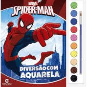 LIVRO INFANTIL COLORIR HOMEM ARANHA AQUARELA