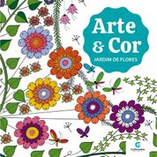 LIVRO DE COLORIR JARDIM DE FLORES ARTE E COR