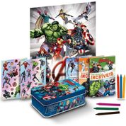 LIVRO INFANTIL COLORIR VINGADORES LATA DIVERTIDA