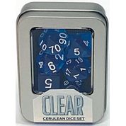 Kit de Dados - Clear - Cerulean