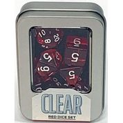 Kit de Dados - Clear - Red