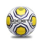 Bola de Futebol Society Penalty S11 R2 XXI - Branco+Roxo