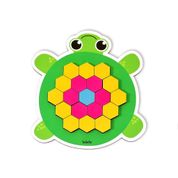 Mosaico Tartaruguinha - Brinquedo Educativo de Madeira Babebi
