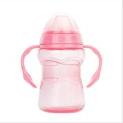 Copo Caneca Garrafa De Agua Suco Com Alça Tampa Criança Infantil Feminino Bico Silicone Flexível