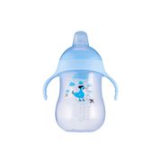 Copo de Treinamento Infantil Bebê Antivazamento 360ml Azul