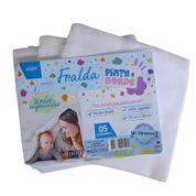 Fraldas Com 5un Luxo Ecológica De Pano Para Bebê Reutilizável 100% Algodão 70cm Pinte Borde Minasrey