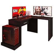 Mesa Gamer Para Computador de Canto DRX9000 Preto Black- Móveis Leão