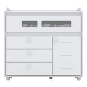 Comoda Infantil 1 Porta 4 Gavetas II712 Branco Henn