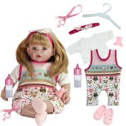 KIT ROUPA BONECA PARA REBORN 46/56CM - 8 ITENS JARDINEIRA INDIOZINHOS CASINHA 4