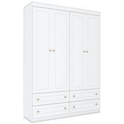 Guarda Roupa Infantil 4 Portas II113 Branco HP Henn