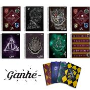 Caderno Harry Potter 400 Fls 20 matérias - Ganhe 1 de Anotação - Promo